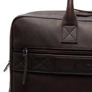 Brown Leather Laptop Bag Tacama, detail view 4