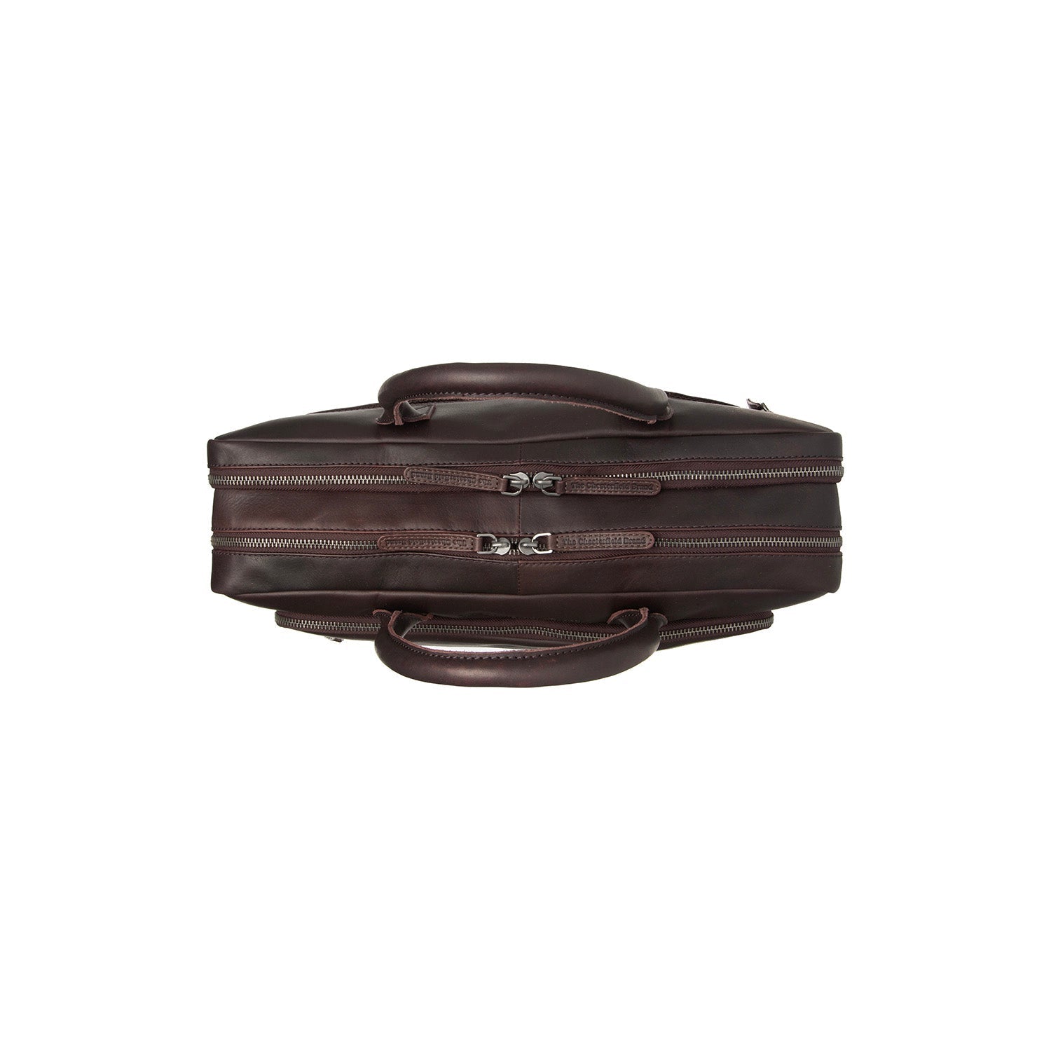 Brown Leather Laptop Bag Tacama, detail view 5