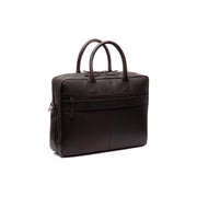 Brown Leather Laptop Bag Tacama, detail view 7
