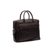 Brown Leather Laptop Bag Tacama, front view