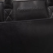 Black Leather Laptop Bag Tilbury, detail view 1