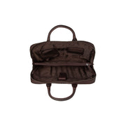 Brown Leather Laptop Bag Tilbury, detail view 1