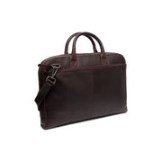 Brown Leather Laptop Bag Tilbury, detail view 4