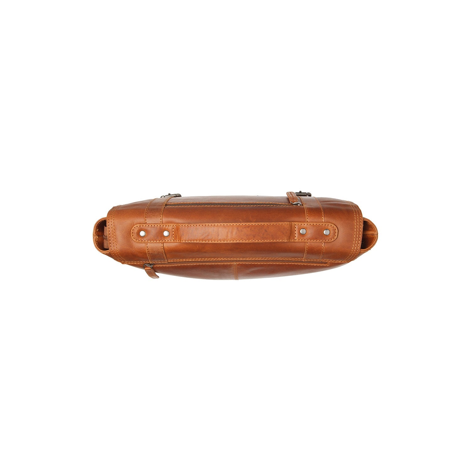 Cognac Leather Laptop Bag Veneto, detail view 4