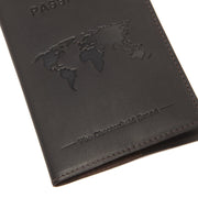 Brown Leather Passport Case, product view 2