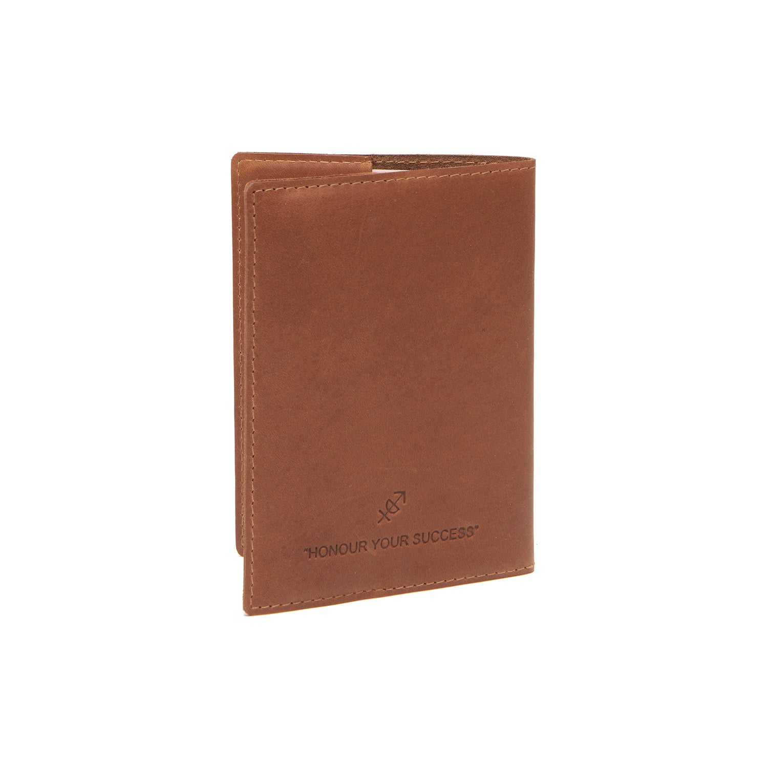 Cognac Leather Passport Case, detail view 1