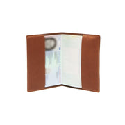 Cognac Leather Passport Case, detail view 3