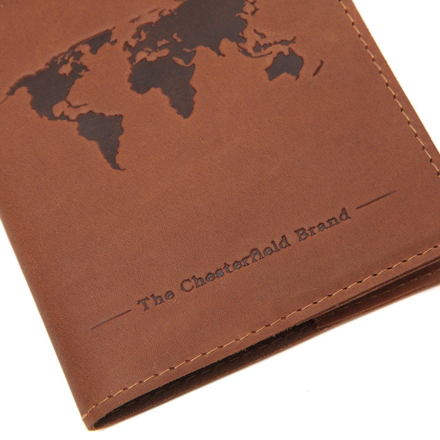 Cognac Leather Passport Case, product view 3