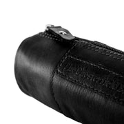 Black Leather Pencil Case Lea, detail view 1