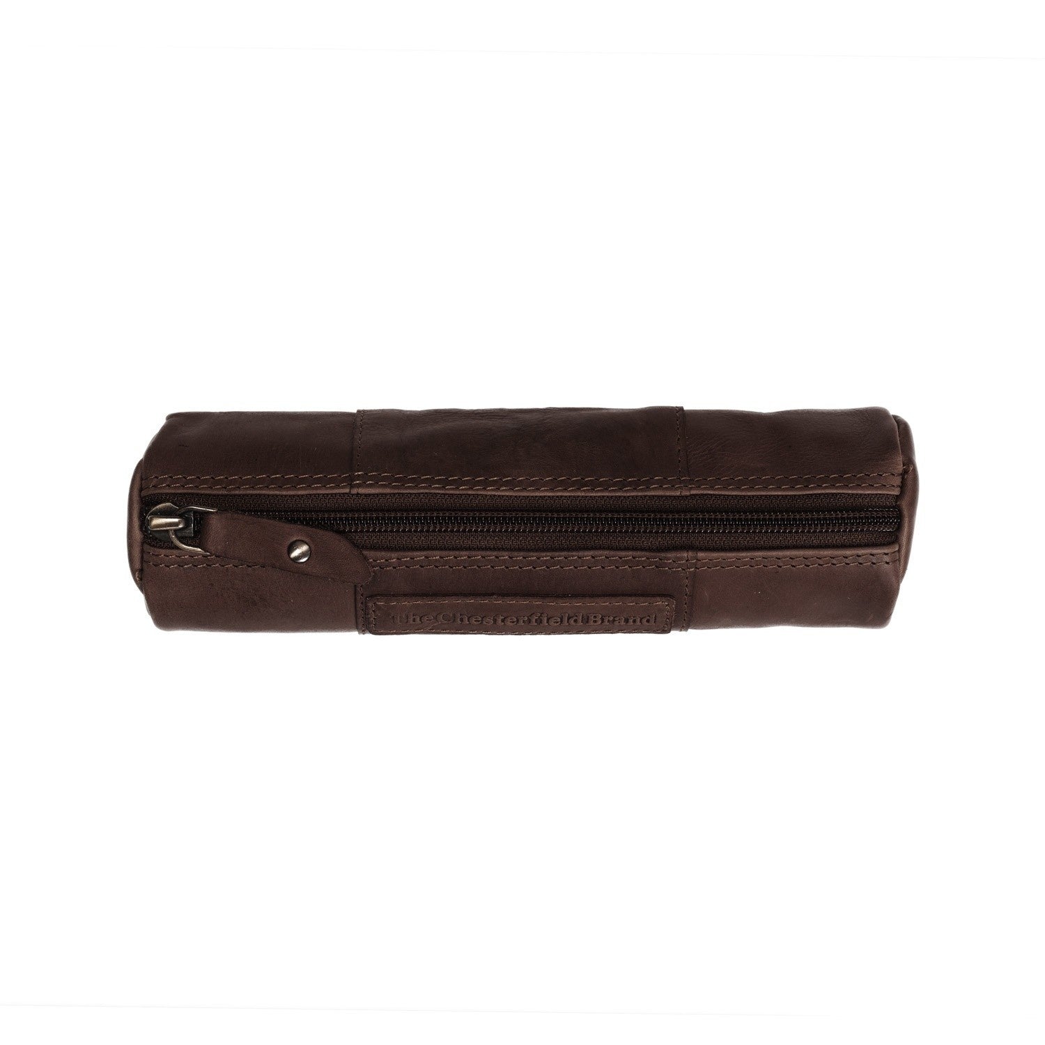 Brown Leather Pencil Case Lea, detail view 1