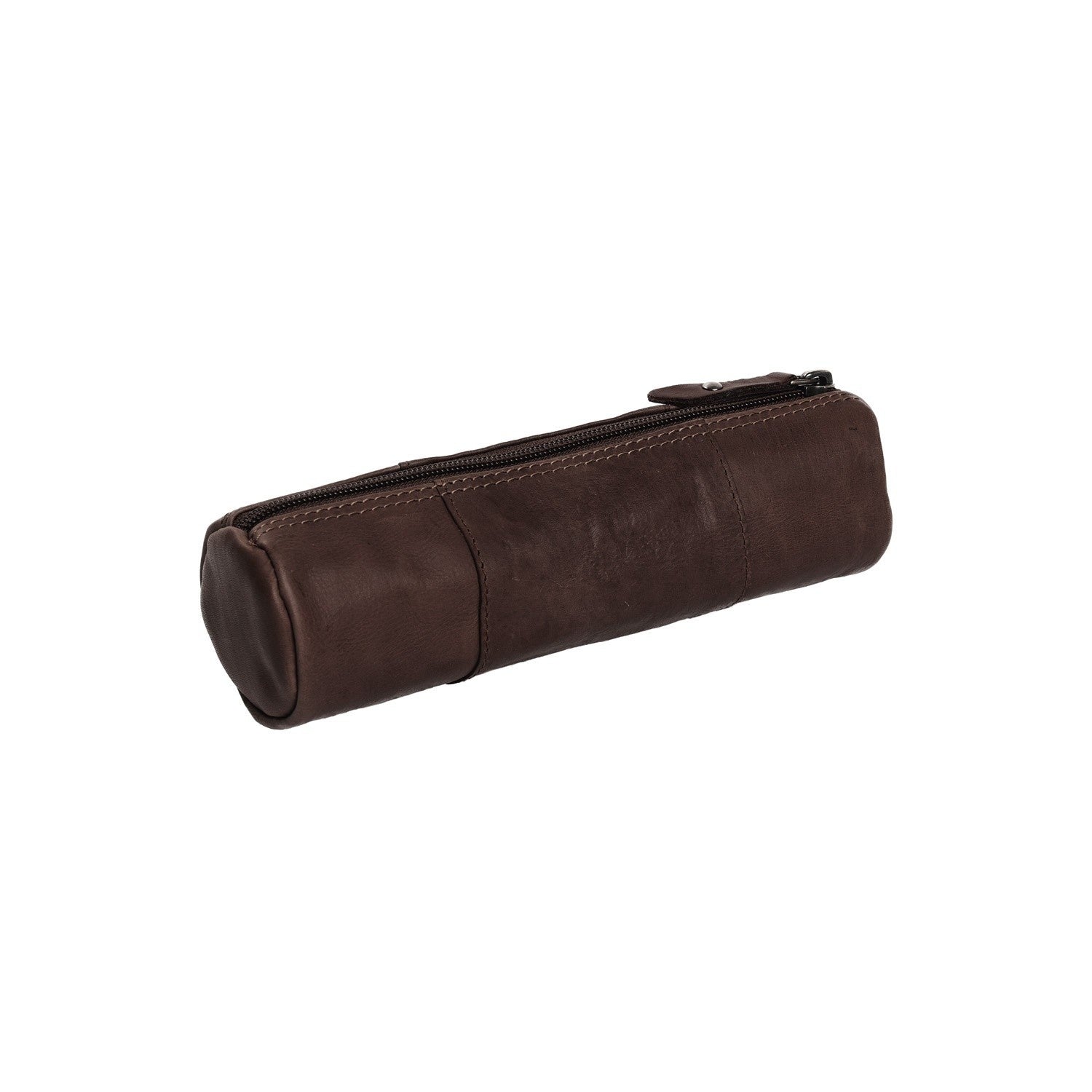 Brown Leather Pencil Case Lea, detail view 3
