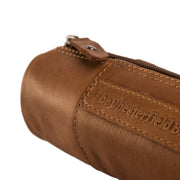 Cognac Leather Pencil Case Lea, detail view 3