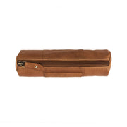 Cognac Leather Pencil Case Lea, detail view 4