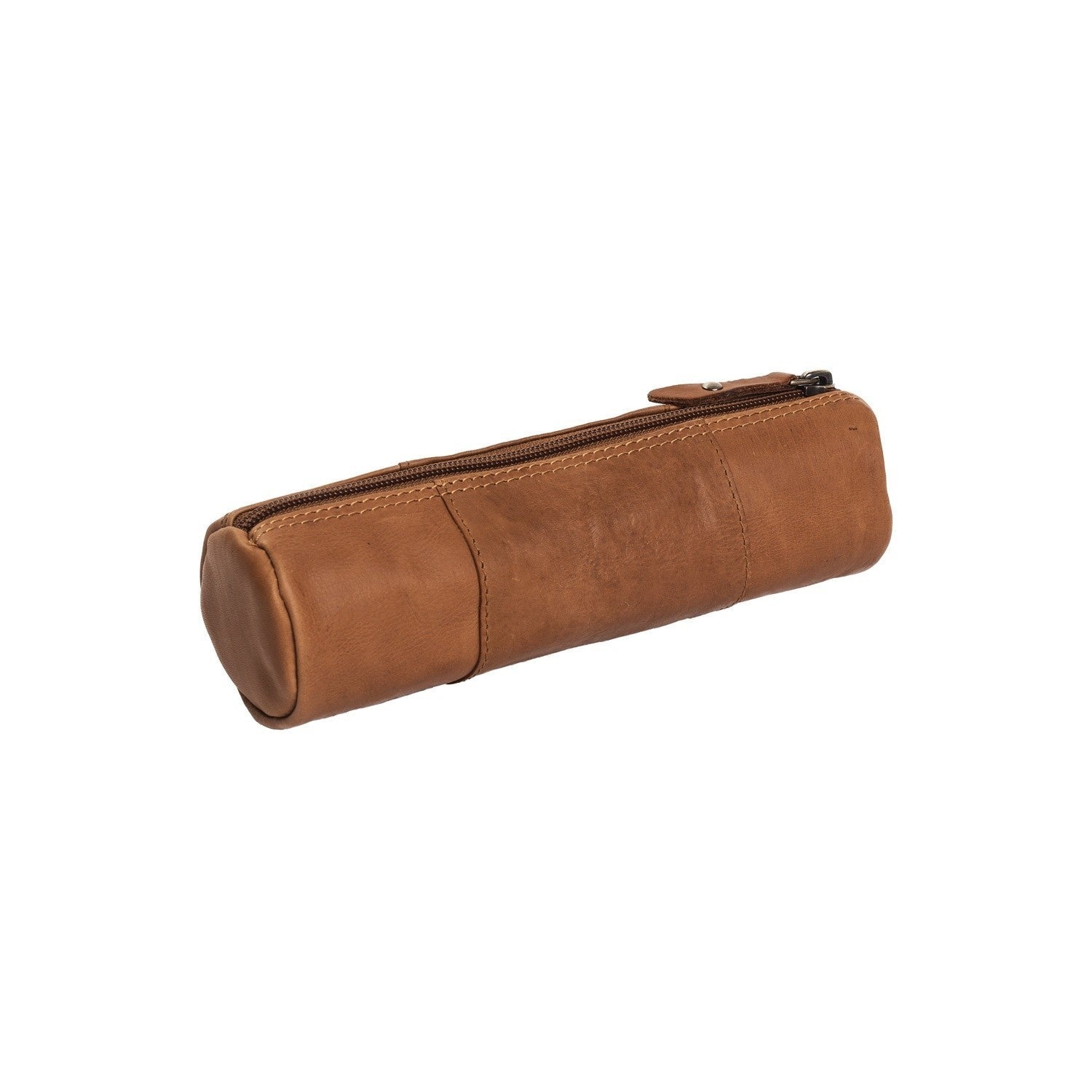 Cognac Leather Pencil Case Lea, detail view 5