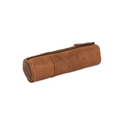 Cognac Leather Pencil Case Lea, detail view 5