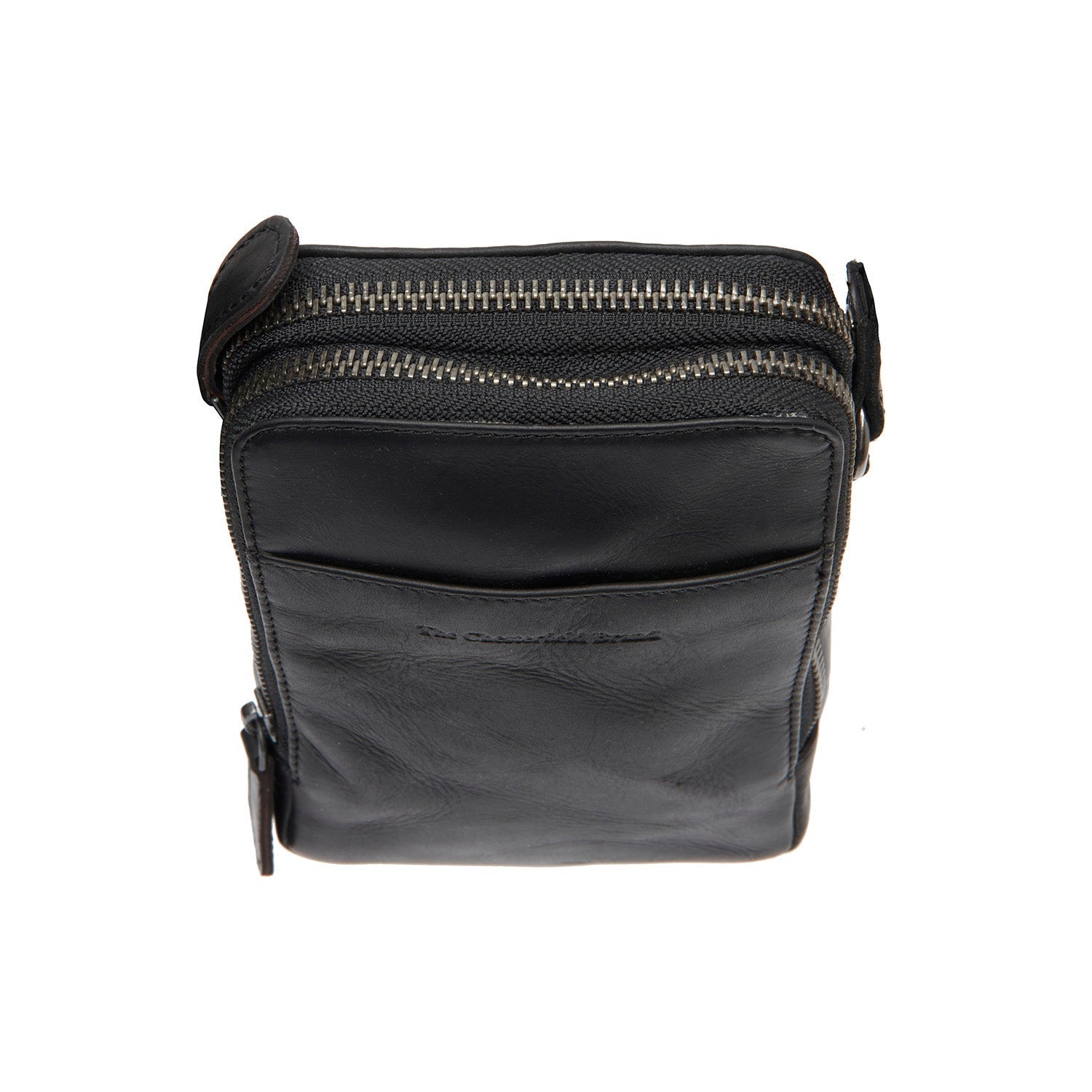 Black Leather Phone Bag Alesund, detail view 3