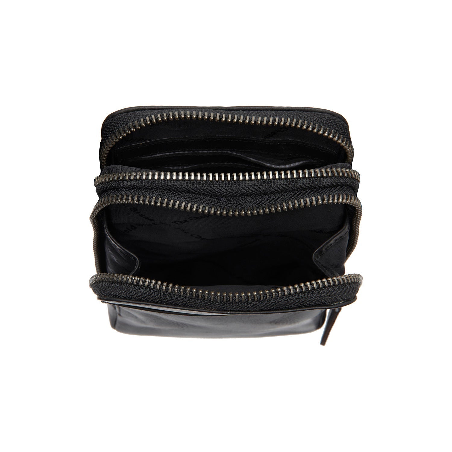 Black Leather Phone Bag Alesund, detail view 4