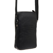 Black Leather Phone Bag Alesund, detail view 5