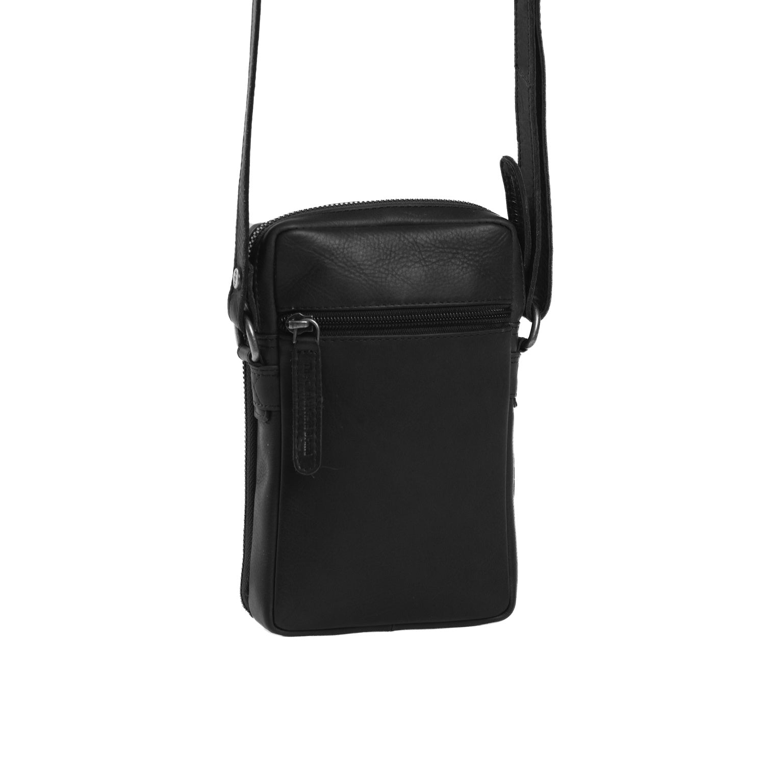 Black Leather Phone Bag Hamilton, detail view 3