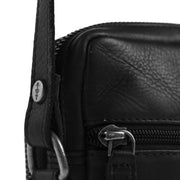 Black Leather Phone Bag Hamilton, detail view 5