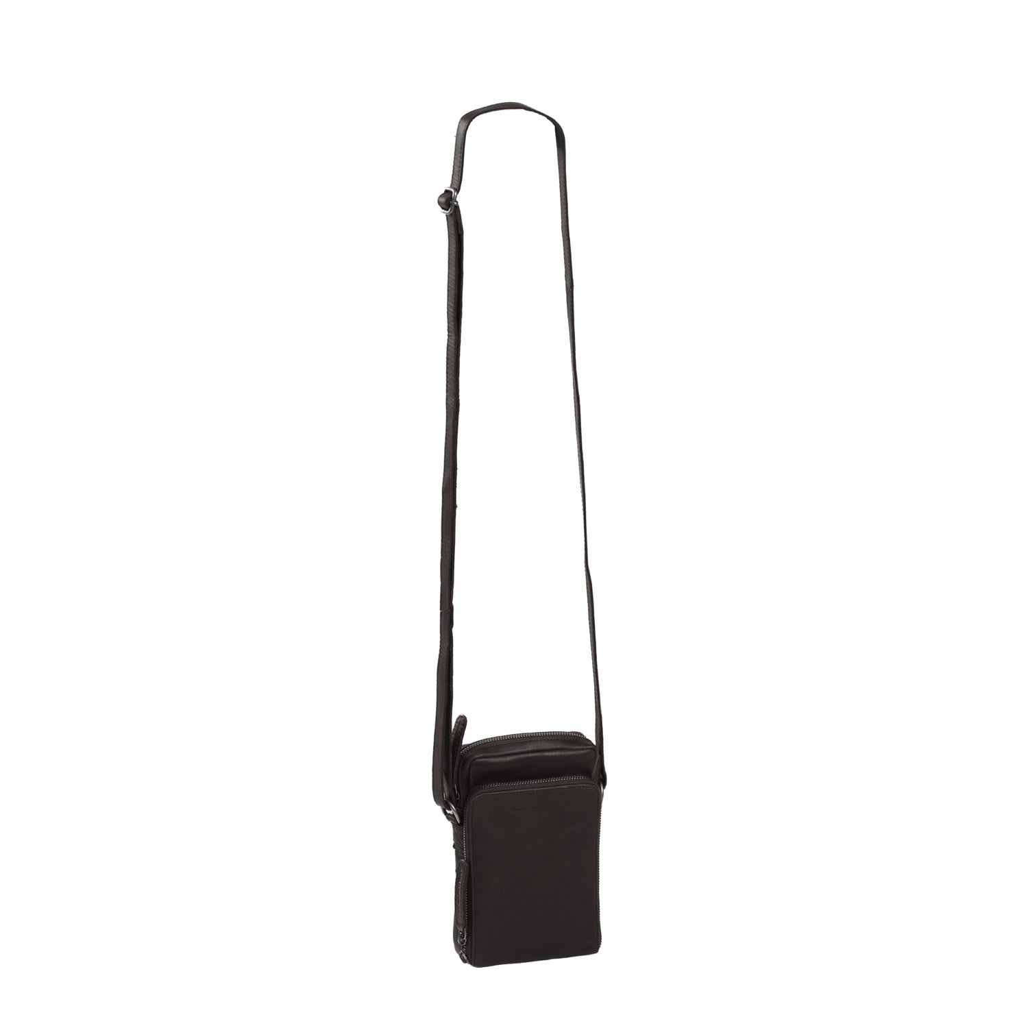 Brown Leather Phone Bag Hamilton, product view 2