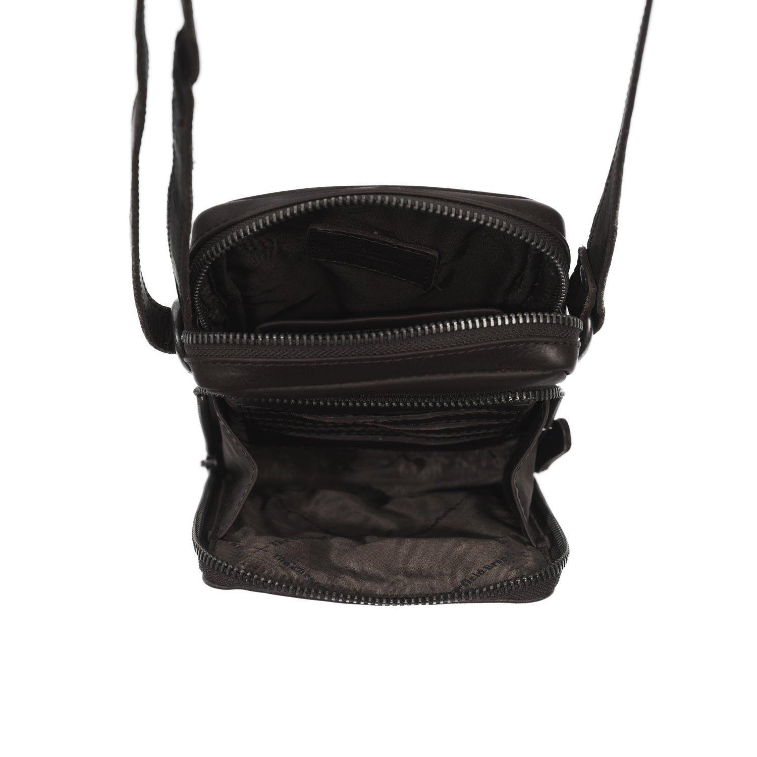 Brown Leather Phone Bag Hamilton, product view 3