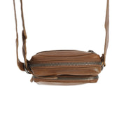 Cognac Leather Phone Bag Hamilton, detail view 7