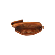 Cognac Leather Phone Bag Langley, detail view 3