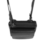 Black Leather Phone Bag Malaga, detail view 6