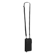 Black Leather Phone Bag Malaga, product view 2