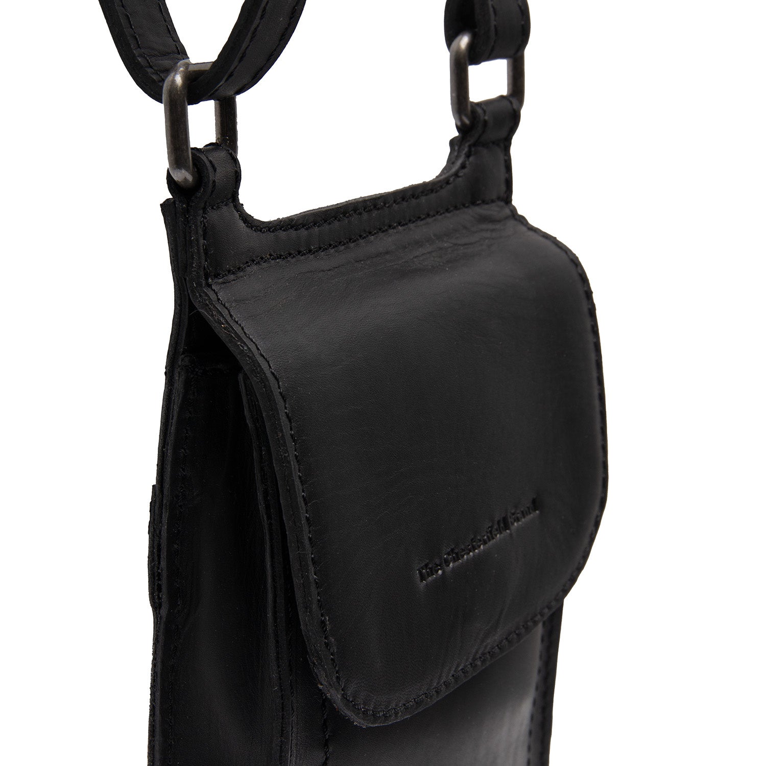 Black Leather Phone Bag Nebra, product view 3