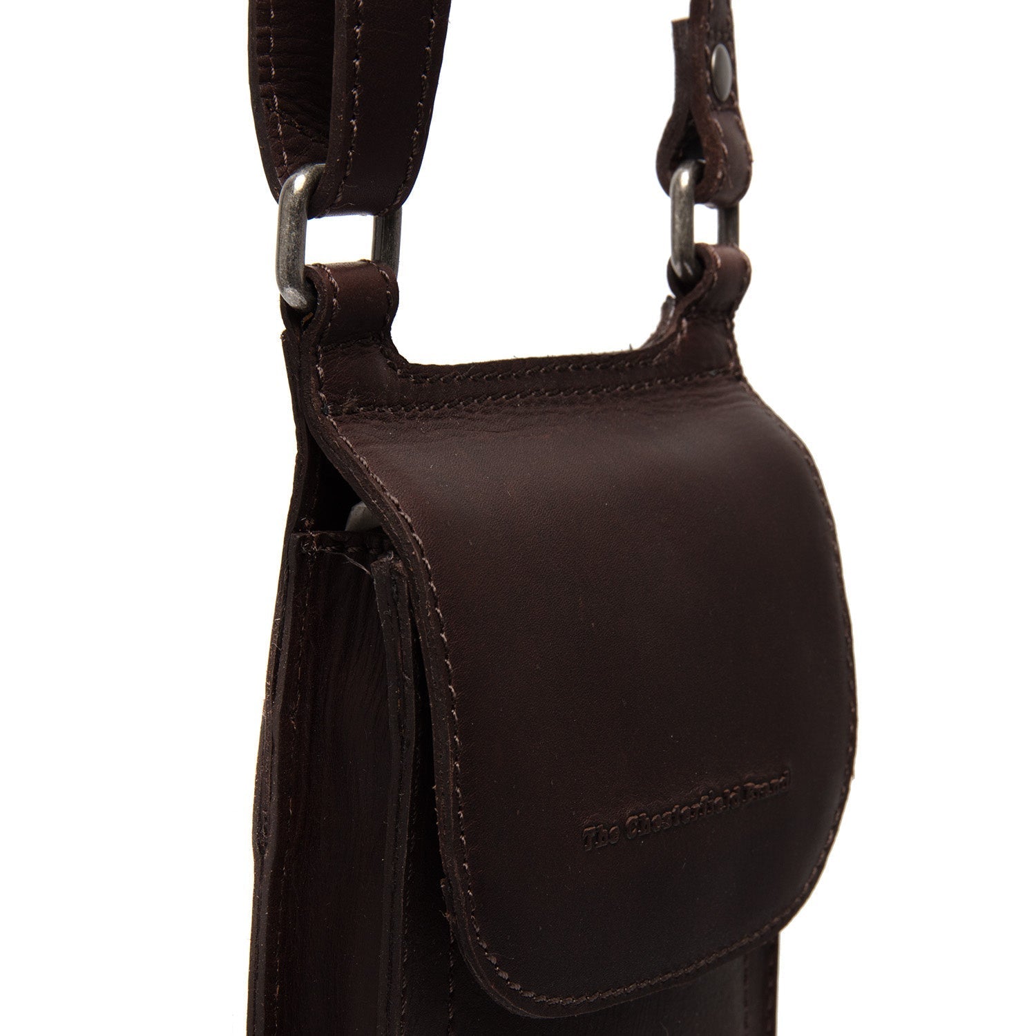 Brown Leather Phone Bag Nebra, product view 2