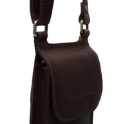 Brown Leather Phone Bag Nebra, product view 2