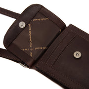 Brown Leather Phone Bag Nebra, product view 3