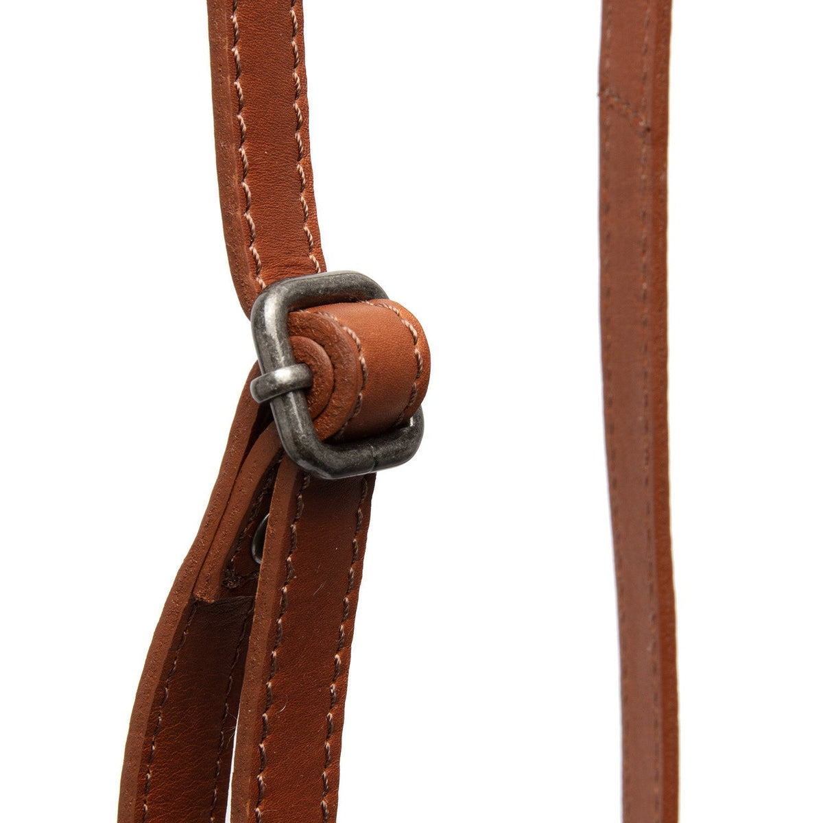 Cognac Leather Phone Bag Nebra, detail view 3