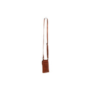 Cognac Leather Phone Bag Nebra, detail view 6