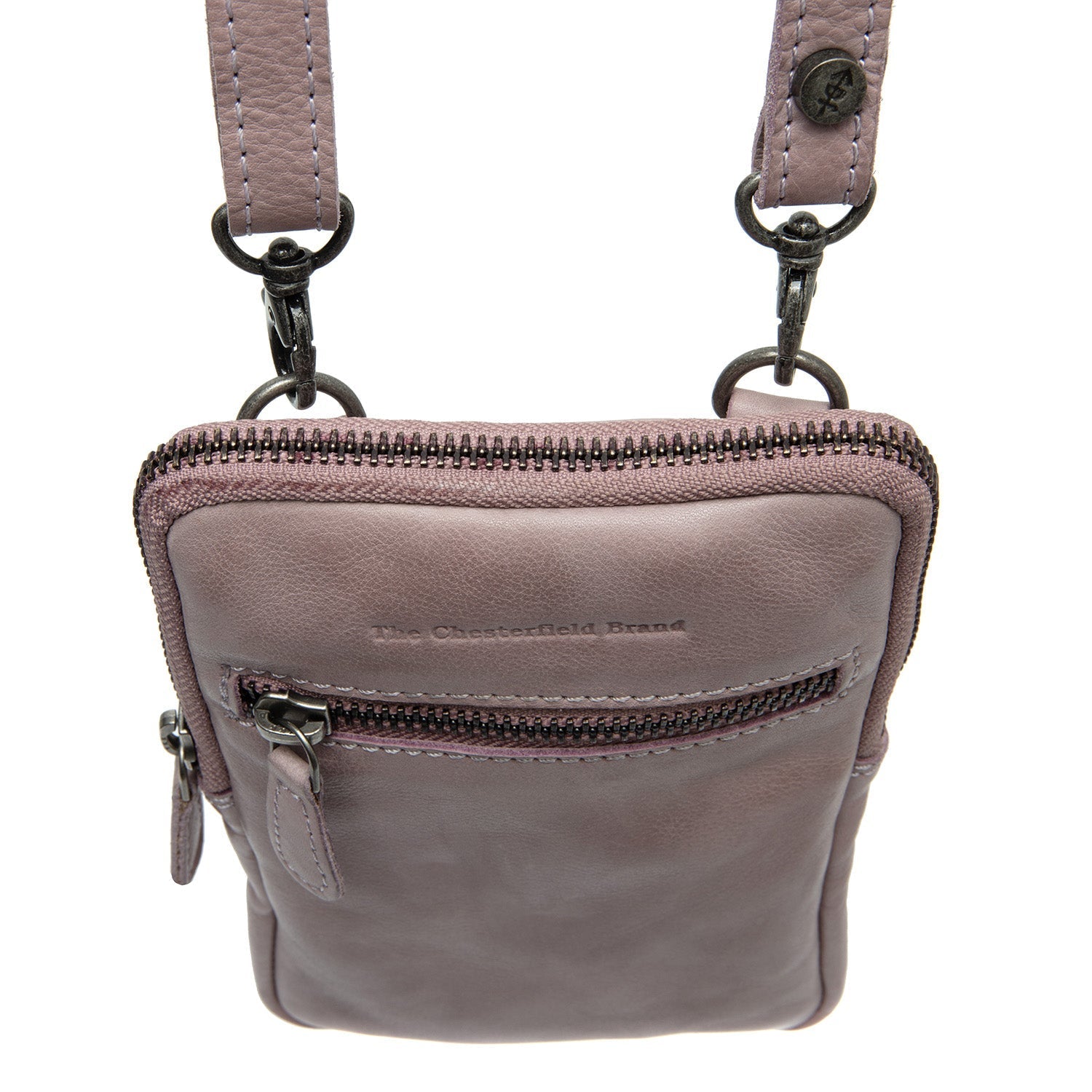 Lavender Lilac Leather Phone Bag Salta, detail view 1