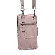 Lavender Lilac Leather Phone Bag Salta, detail view 5