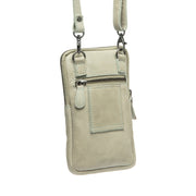 Ocean Green Leather Phone Bag Salta, detail view 5