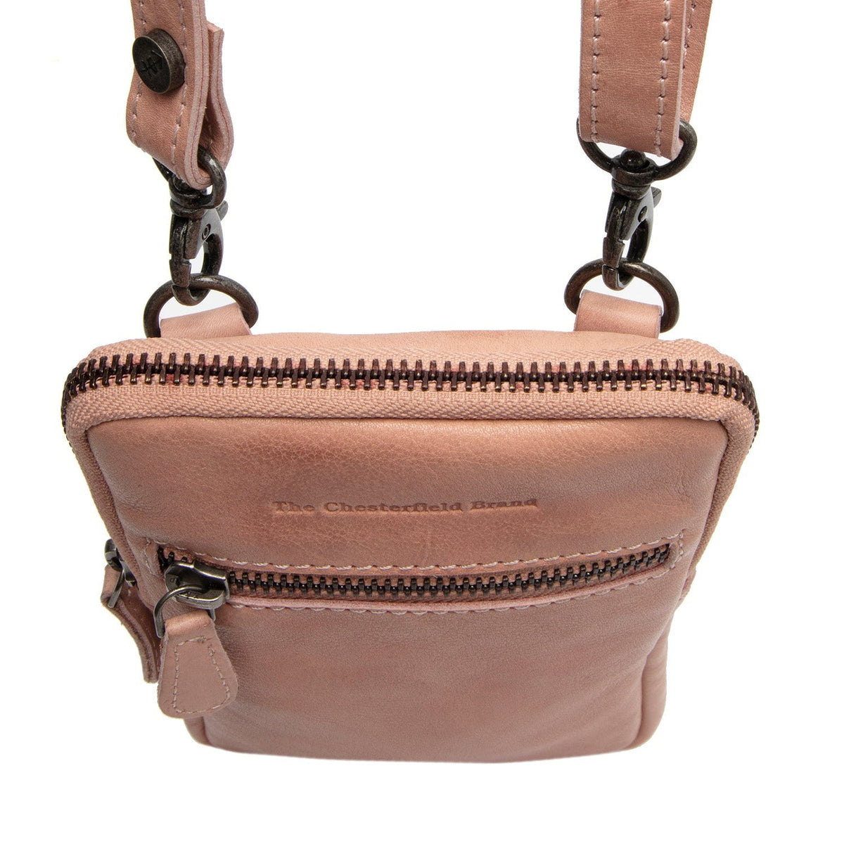 Vintage Rose Leather Phone Bag Salta, detail view 3