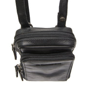 Black Leather Phone Bag Valdes, detail view 3