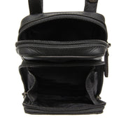 Black Leather Phone Bag Valdes, detail view 4