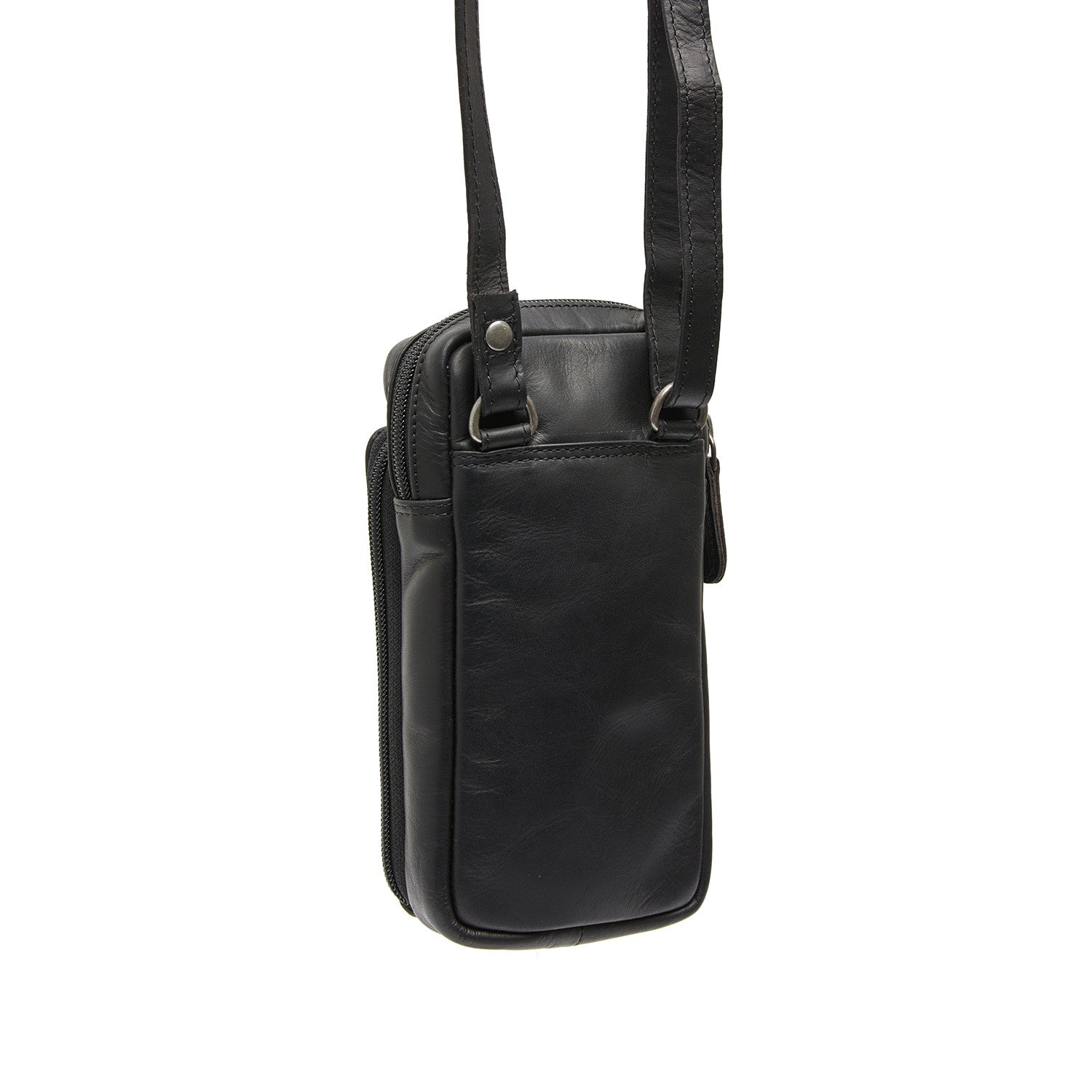 Black Leather Phone Bag Valdes, detail view 6