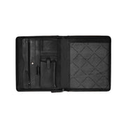 Black Leather Portfolio Barnet, product view 2