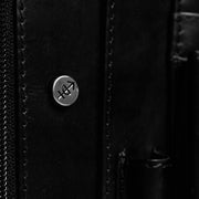 Black Leather Portfolio Barnet, product view 3