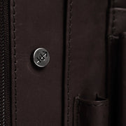 Brown Leather Portfolio Barnet, detail view 1