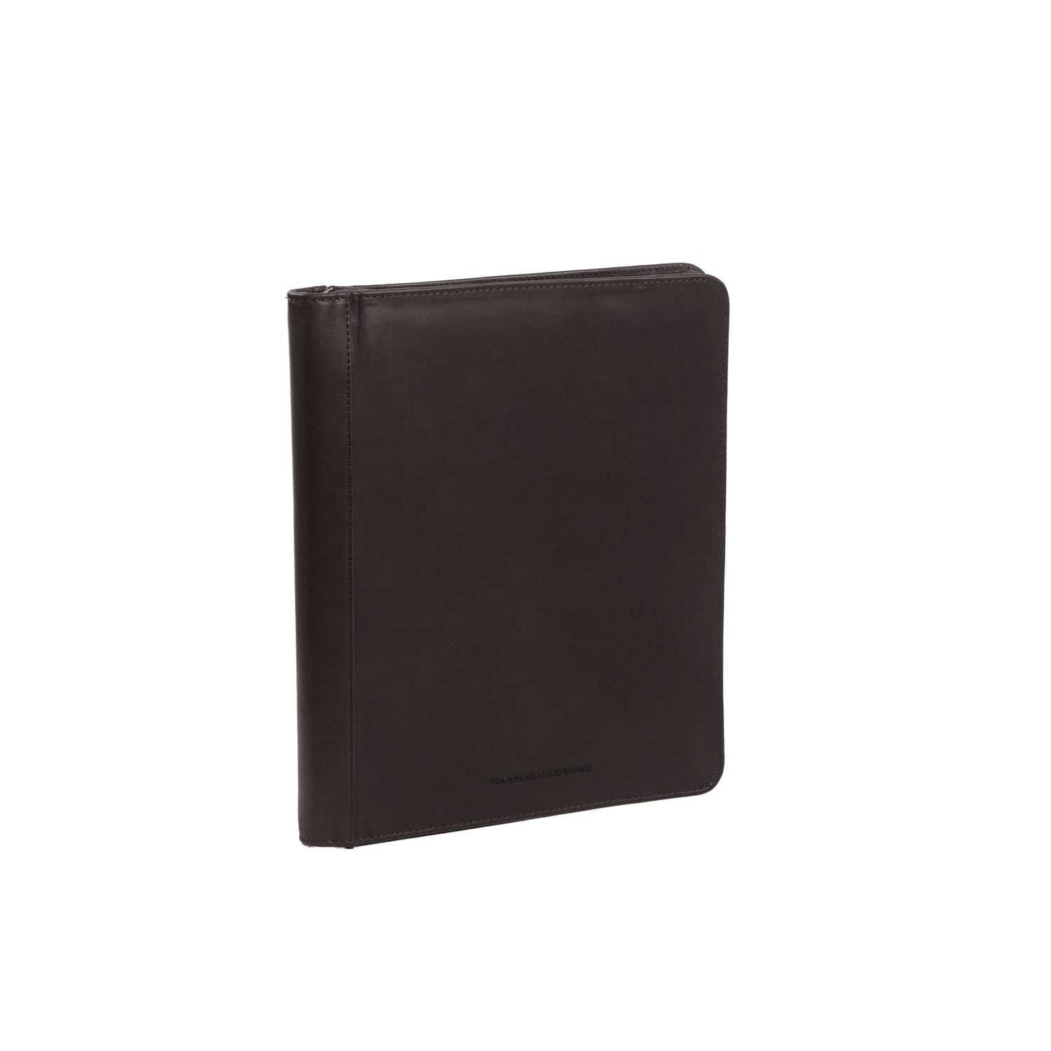 Brown Leather Portfolio Barnet, front view