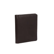 Brown Leather Portfolio Barnet, front view