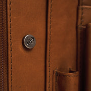 Cognac Leather Portfolio Barnet, detail view 4