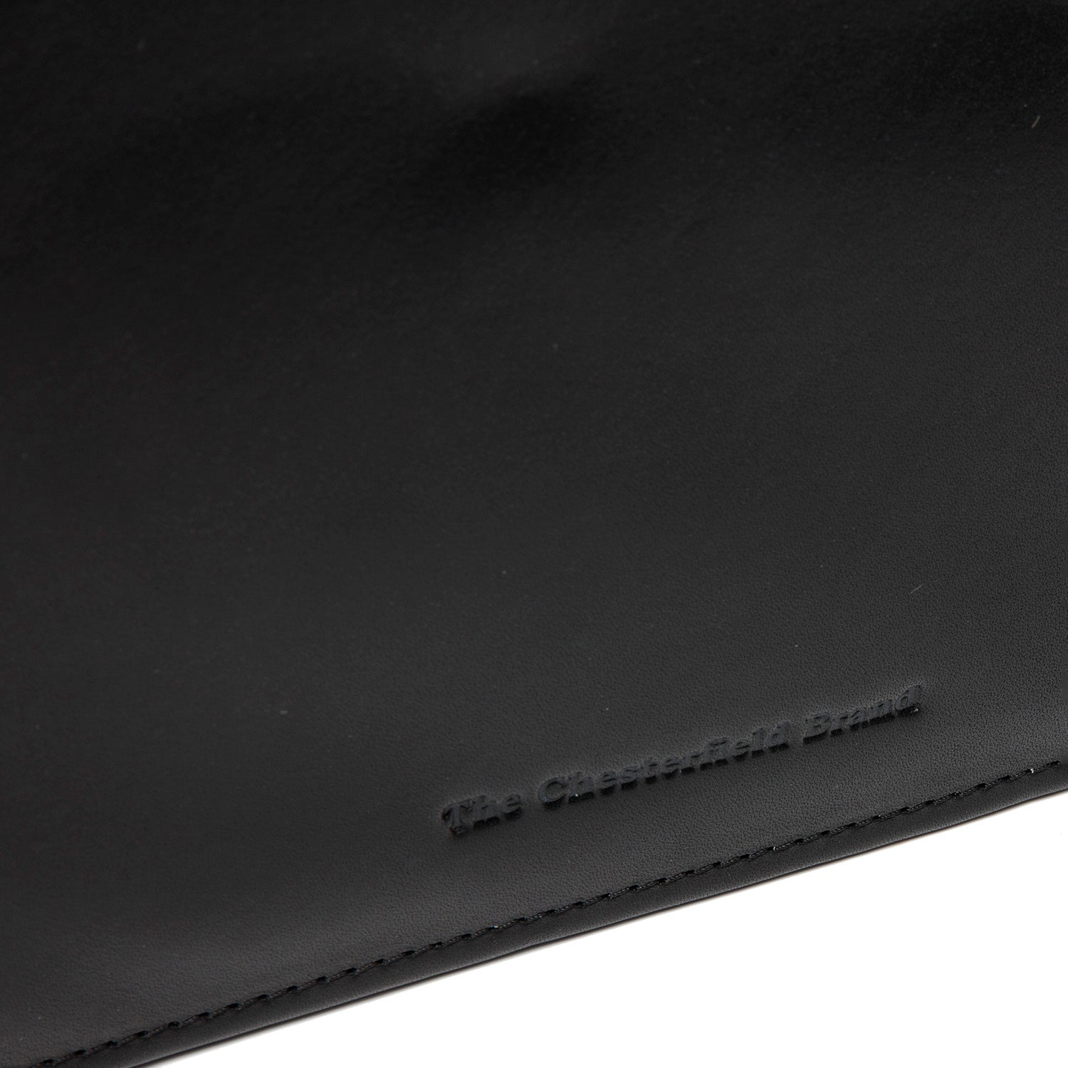 Black Leather Portfolio Moreton, detail view 1
